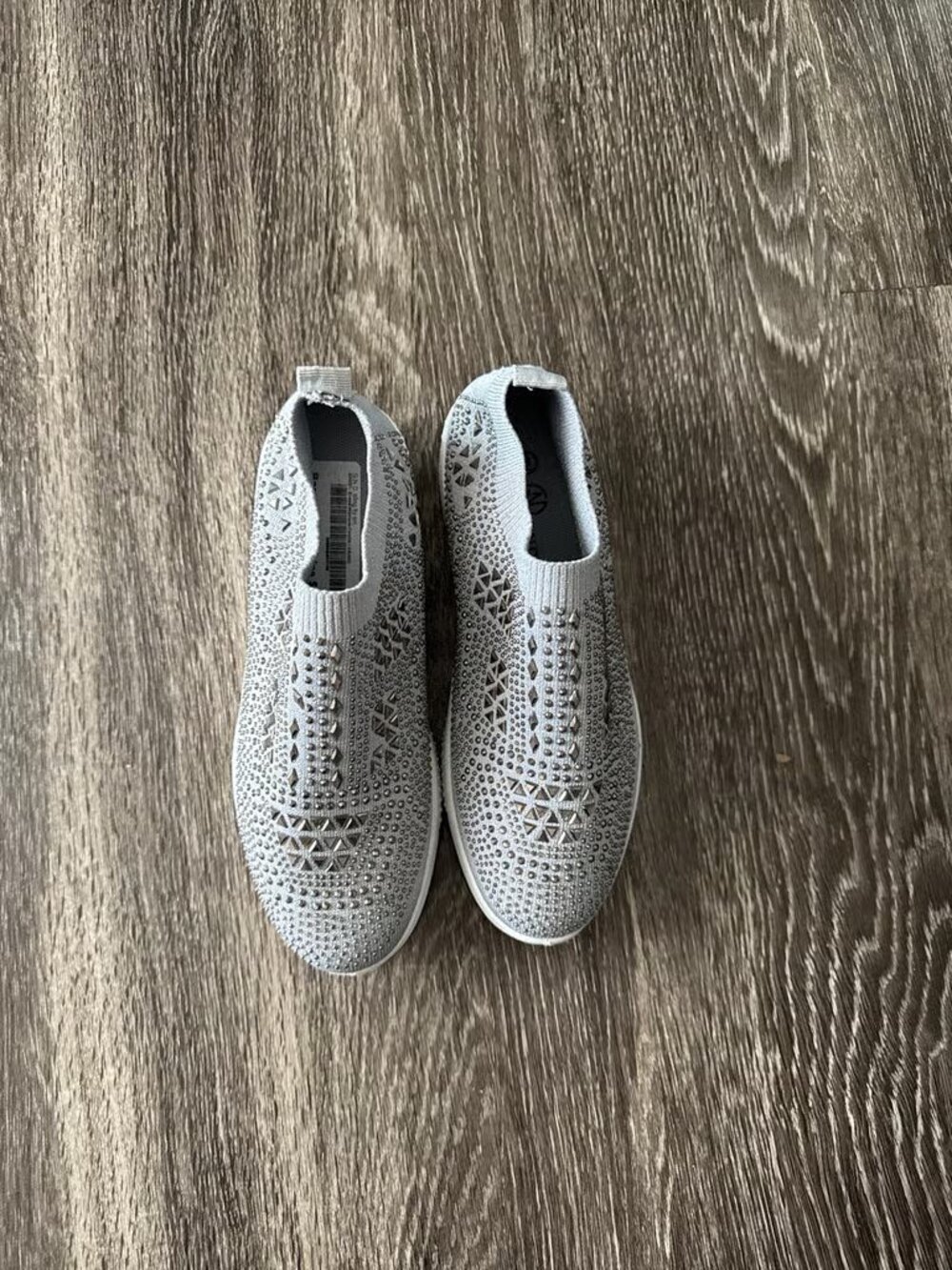 Rhinestone Slip-On Tennis Shoes